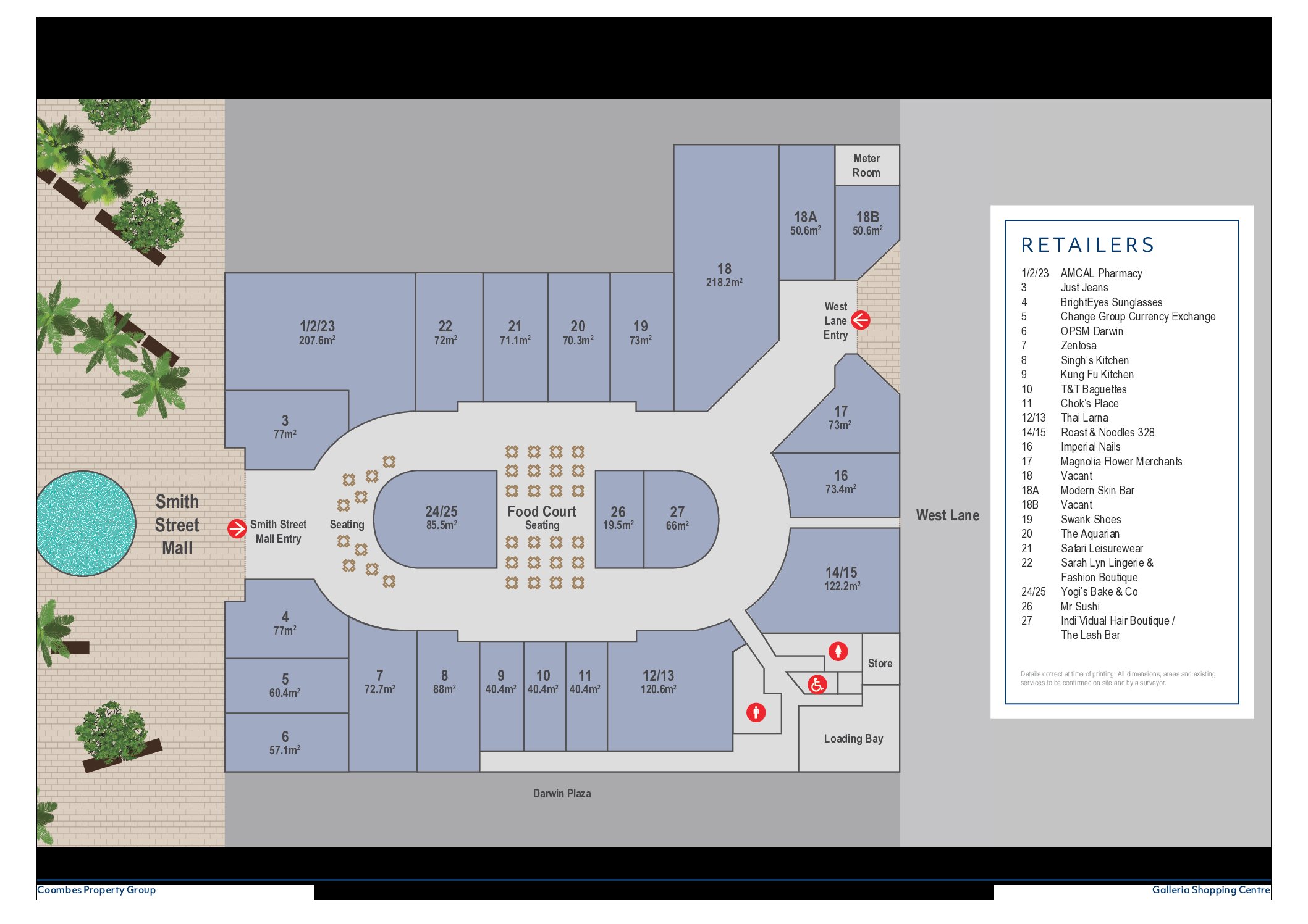 Store Directory Darwin Galleria